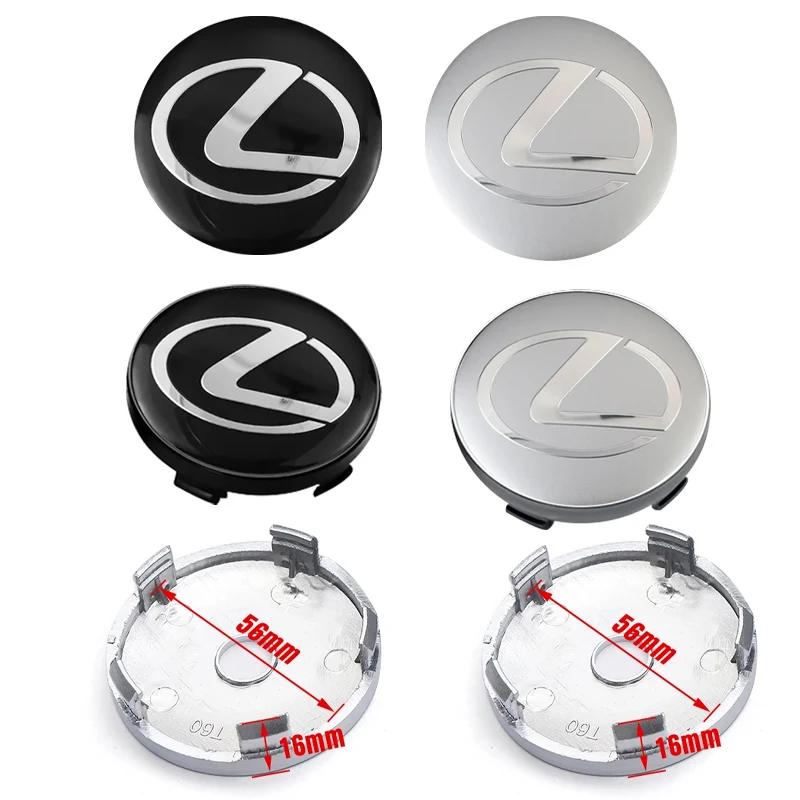 4pcs 56/60mm Car Styling Car Wheel Center Hub Cap Covers Badge For Lexus ES RX NX LS UX LM LX GX LC RZ IS CT GS RC HS SC TX LBX