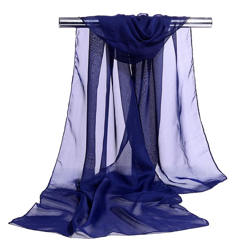 1Pc Solid Color Fashion Neck Protection Scarf Versatile Scarf Texture 160cm Shawl Long Scarf