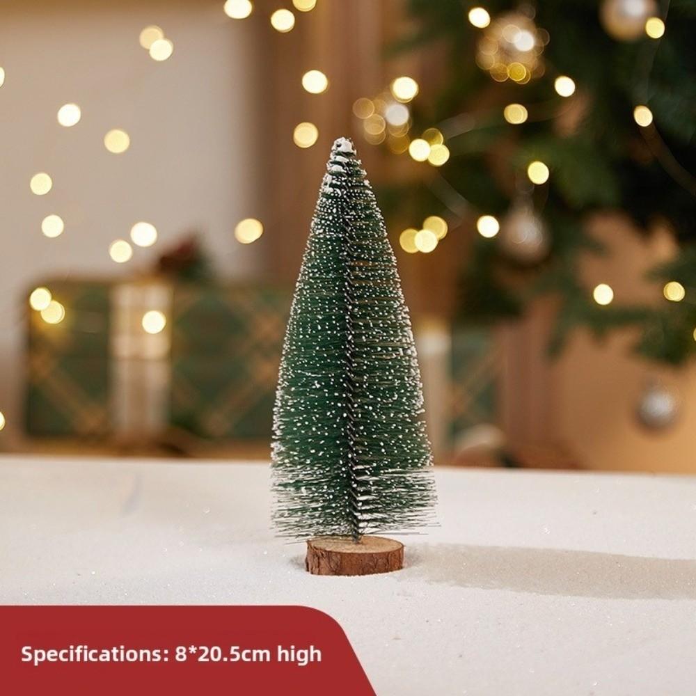 LED Lighting Christmas Tree Artificial Snow Frost Design Mini Christmas Tree Miniature Size Tabletop Christmas Tree