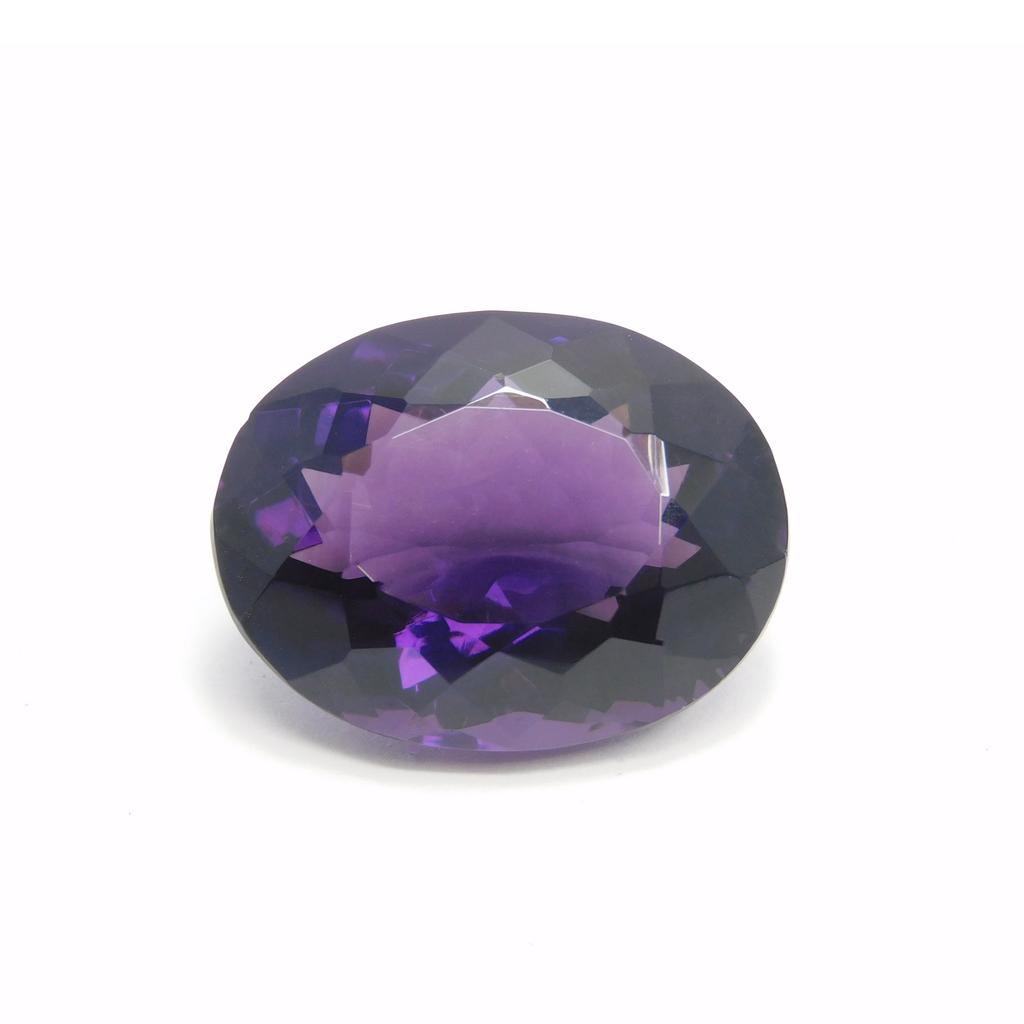 Natural Purple Amethyst Loose Gemstone Oval Cut 45.70 ct for Jewelry Making and Gem Collections