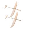 2pcs Wooden Glider Airplane Toy: Hand-Throw Model - Blank Unfinished Wood Glider For Painting & Assembly - Fun Outdoor Toy For Boys Ages 4 & Up
