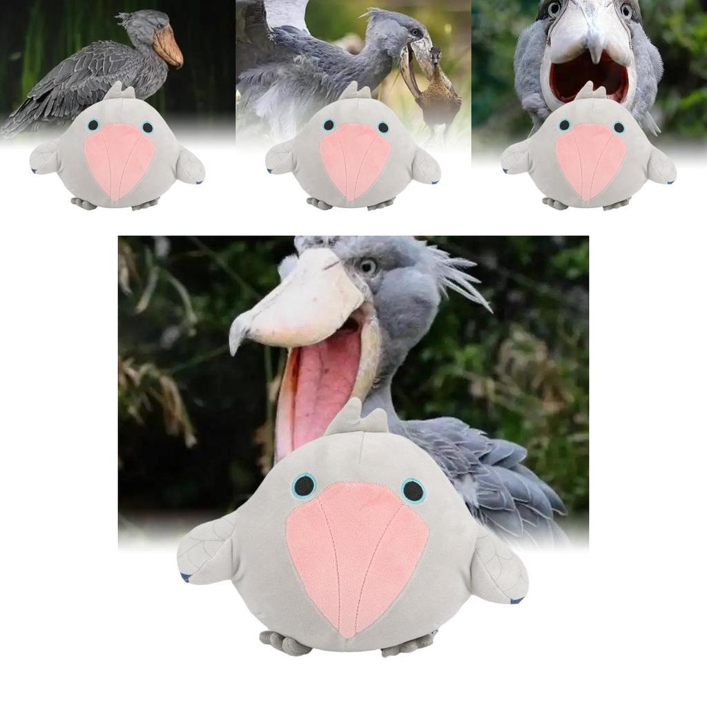 Weiches und entzückendes Schuhschnabel-Stofftier Balaeniceps Rex Vogel Kuscheltier Spielzeug Graue Farbe