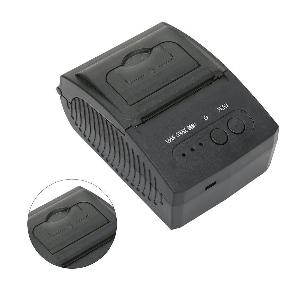 Thermal Printer ABS Material USB DC 5v 1a Charging Wireless Connections 48mm/s Hotline Printing Tool 100‑240V