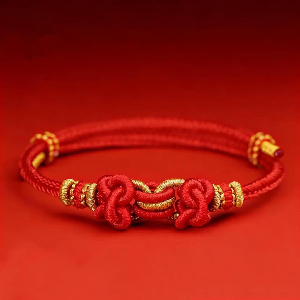 2026 Year of the Horse Red String Bracelet, Lucky Handmade Zodiac Token, Perfect New Year Gift