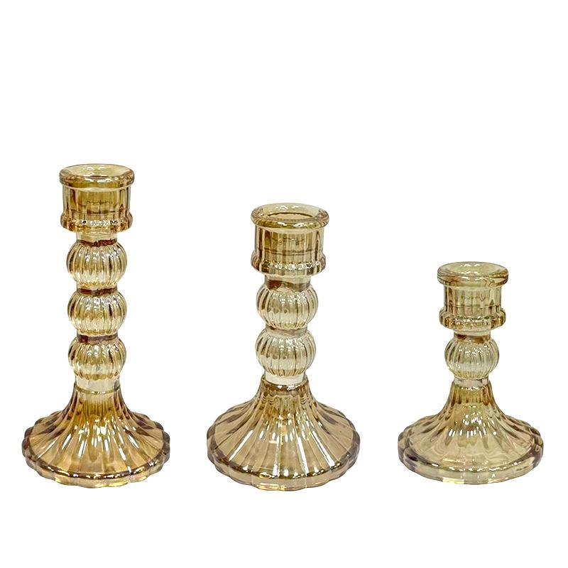 Vintage French Crystal Candle Holder for Aromatherapy & Dinner Ambiance