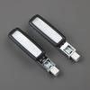 Car Vanity Mirror Light Housing, 2 Piece Interior Lamp Assembly 3ED947109A with Clip-In Base, Clear Lens, and Cabin Lighting