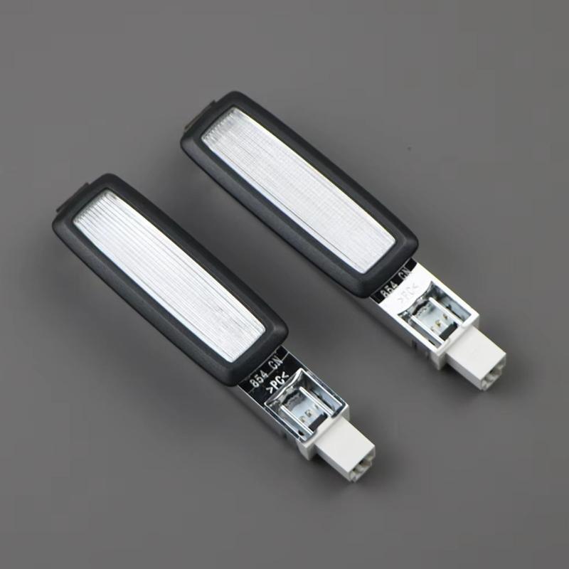 Car Vanity Mirror Light Housing, 2 Piece Interior Lamp Assembly 3ED947109A with Clip-In Base, Clear Lens, and Cabin Lighting
