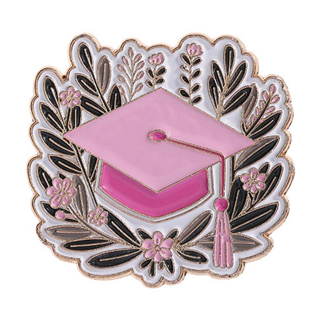 Graduation Cap Brooch Set Elegant Alloy Hat Lapel Pins Graduation Hat Pin For 2025 Graduate Women Celebrations