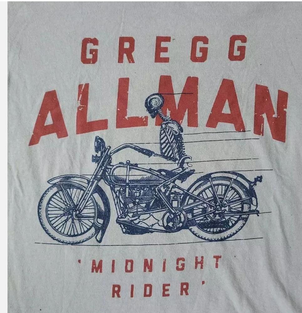 Vintage The Gregg Allman Band Midnight Rider Shirt Unisex Concert S to 5XL SG349 Unisex T-Shirt L