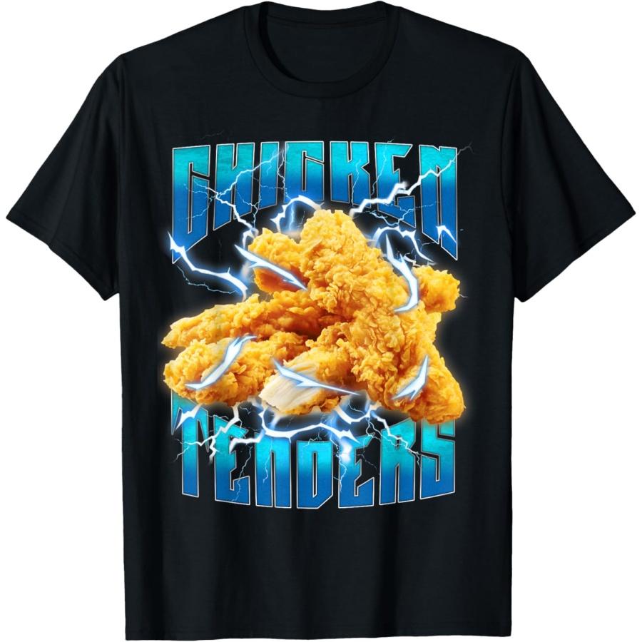 Chicken Tenders Heavy Metal - Funny Chicken Tenders Lover T-Shirt S