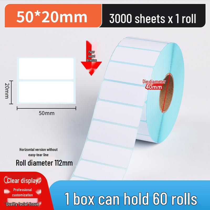 Durable Thermal Adhesive Barcode & Price Label Stickers