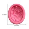 Silicone Rose Pattern Pendant Mold Portable Decorative Resin Scented Candle Ornament Mould Molding Tool Accessories