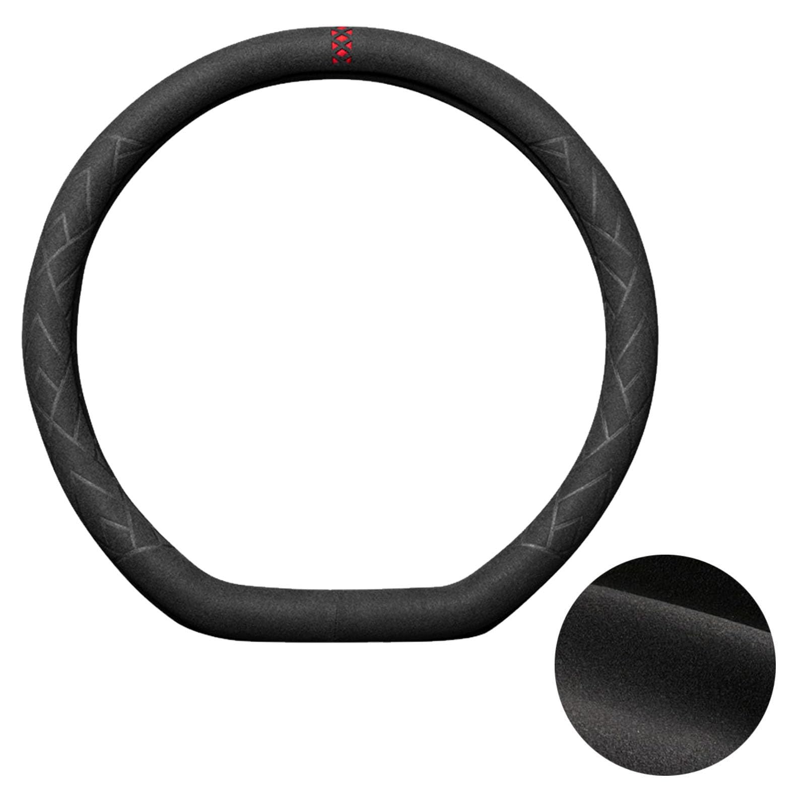 

Steering Wheel Cover Compatible with Toyota Prius 30 Series Standard Cars, ZVW30, 2009-2015 / D shape