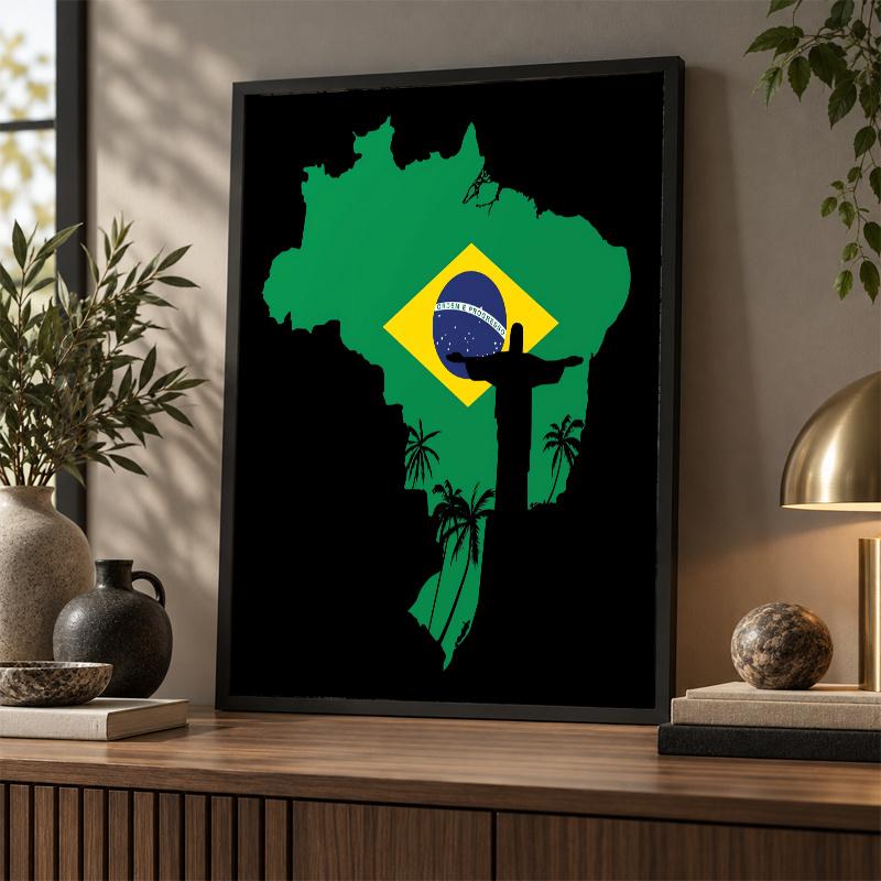 Echipa națională de fotbal a Braziliei Kit Pictură cu Diamante 5D Foraj Complet DIY Mozaic cu Diamante Artă de Perete Decor Acasă