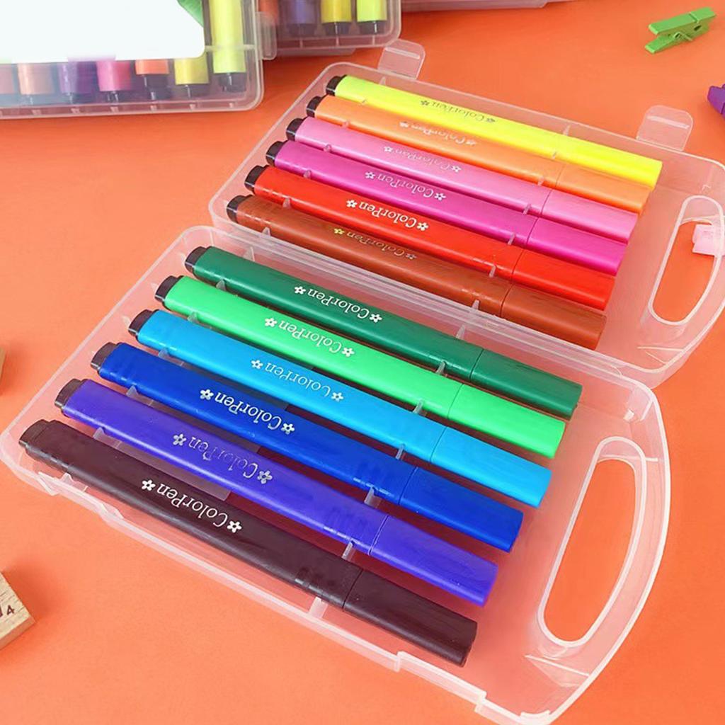 Zeichenstifte 12 Helle Farben Tragbar Breite Anwendung Kreativität anregen Wasserfarbstift zum Ausmalen Basteln DIY