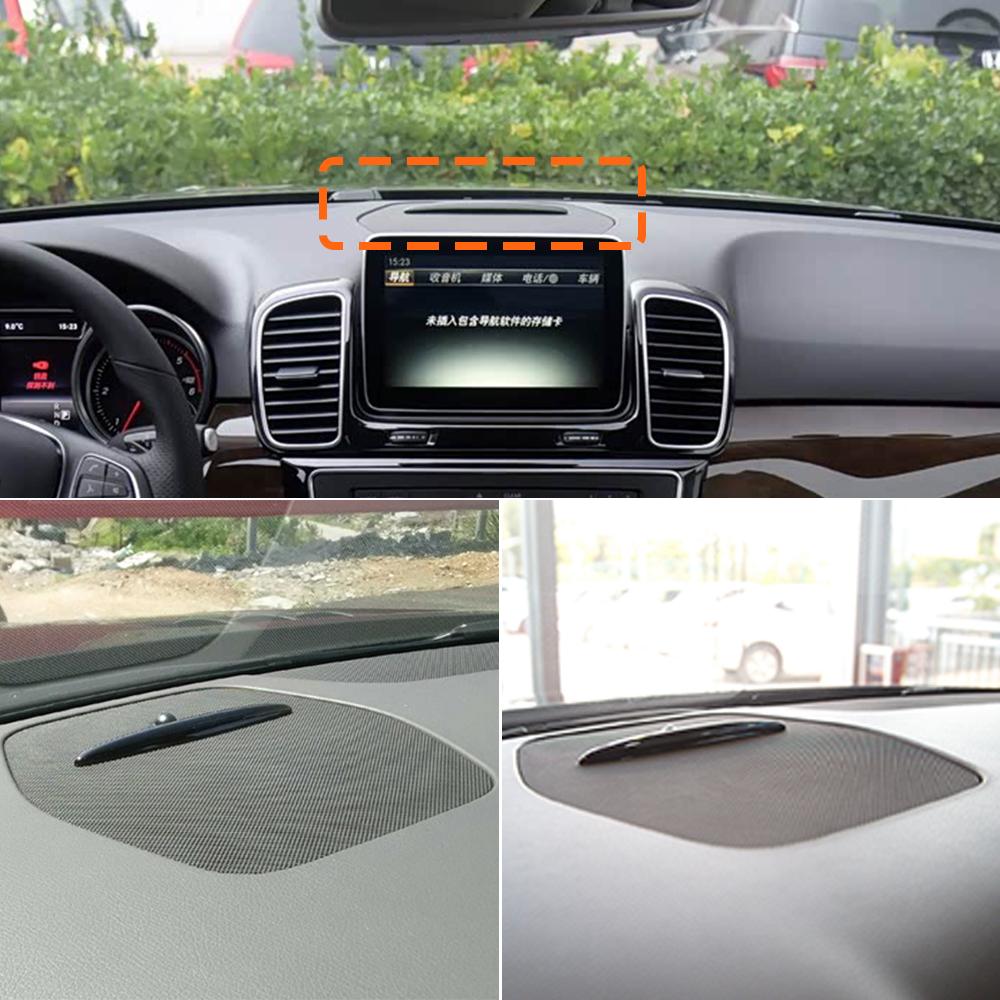Dashboard Instrument Luidsprekerpaneel Hoornkap Siernet Voor Mercedes Benz ML GL GLE GLS W166 2012-2019 1666800318 1666801318