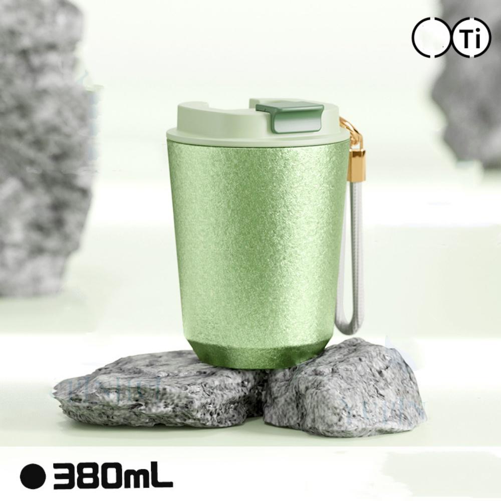 Coffee Travel Mug Titanium Liner Thermal Insulated Coffee Mug with Lid, Leakproof Coffee Thermos Tumbler for Hot&Cold Drinks