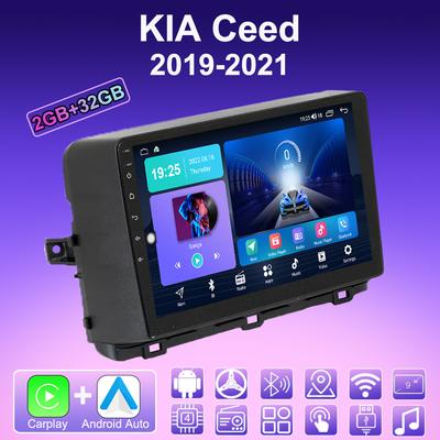 2 DIN Android Carplay Car Radio For KIA Ceed 2019-2021 Multimedia Player Head Unit Stereo GPS Navigation BT WIFI 2+32GB