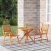 Day and Night - Day and Night Garden Dining Set 3 Pieces Solid Acacia Wood