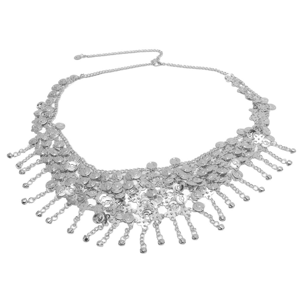 Belly Dance Hip Scarf Belt Dancing Skirt Waist Chain Bellydance Costume Accessory Silver