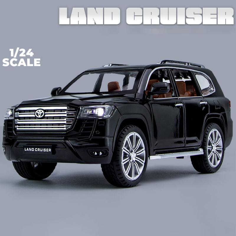 1/24 Toyota LAND CRUISER LC300 Alloy Diecasts Toy Vehicles Metal Toy Car Model Sound and Light Pull Back Collection Kids Toy