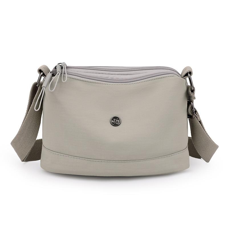 Autumn New Casual Simple Large-capacity Shoulder Bag Women's Lightweight Canvas Bag Textured Messenger Women's Bag