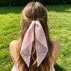 Hair Tie High Elasticity Bow Ribbon Design Lightweight Yarn Hair Rope Ponytail Holder Versatile Hair Accessory