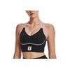 Under Armour Ss23 Rock Johnson Infinity Logo Print Medium Intensity Sports Bra Women underwear Black 1373590-002