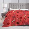Stardew Valley Animals Chicken Flannel Blanket  Warm Soft Throw Blanket for Outdoor Airplane Travel Bedspread Sofa Bed Cover