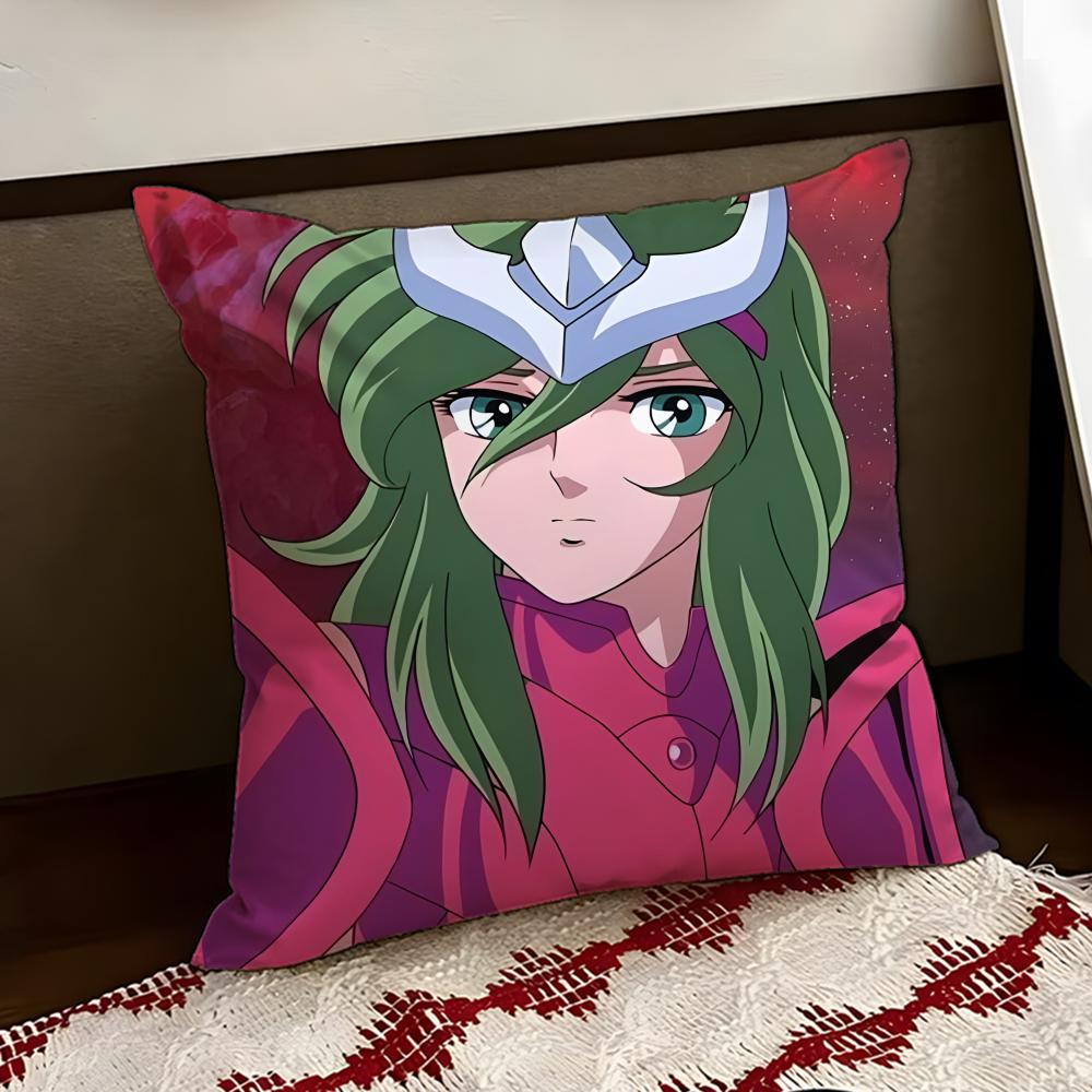 Anime SSaint SSeiya Cushion Cover Reversible Soft Durable Pillow Cover Home  Car MultiScene Use for Daily Comfort