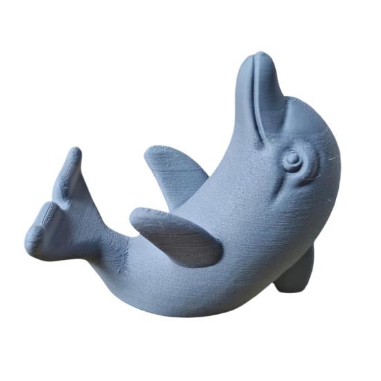 Phone Case Friendly Stand 3D Printed Cute Dolphin Stand, Universal Desktop Holder for Cellphone, Vertical Watching TV & Horizontal Dual-Mode Display,