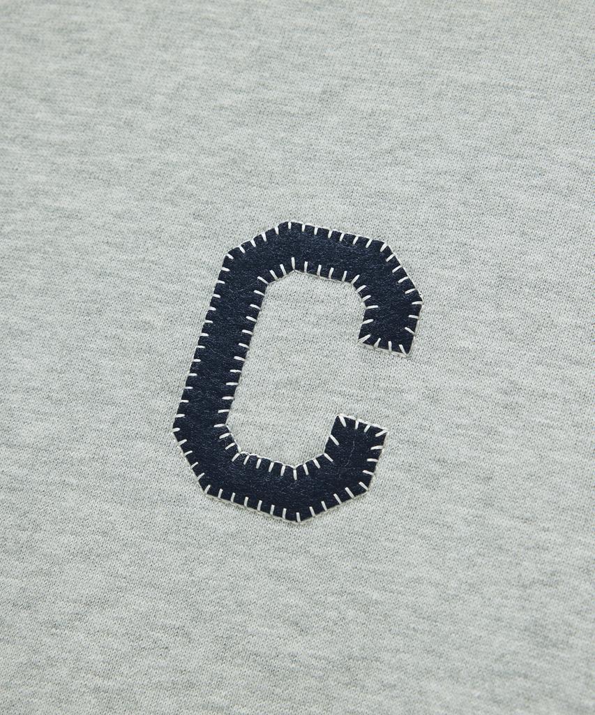 COVERNAT WOMAN C-Logo Sweatshirt Melange Grau