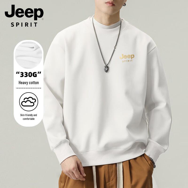 JEEP SPIRIT Herr Crewneck Pullover Sweatshirt