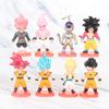 Seven Dragon Fun Ball Pvc Figurine Set Adorable Buu Super Blue Red Black Goku Display
