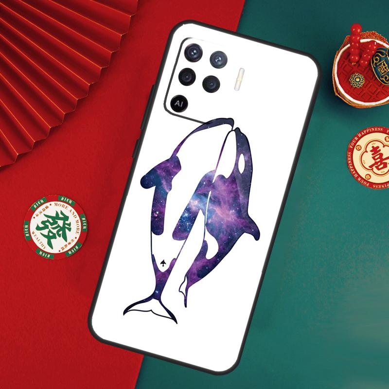 Orcas Whale Case For Oppo A76 A16 A96 A17 A60 A40 A80 A98 A58 A78 A18 A38 A57 A74 A54 A94 A15 A5 A6 Pro