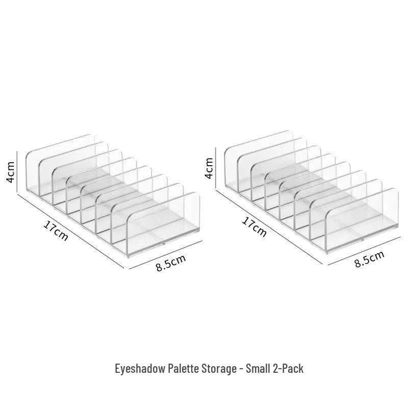 

Прозрачный органайзер для палеток теней: Акриловый настольный разделитель ящика для хранения косметики и макияжа.