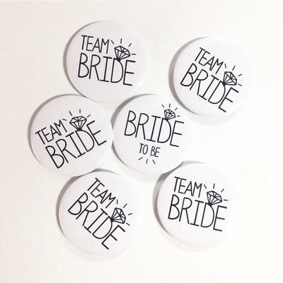 Team Bride Badge Bride To Be Badge Bachelorette Party Strap