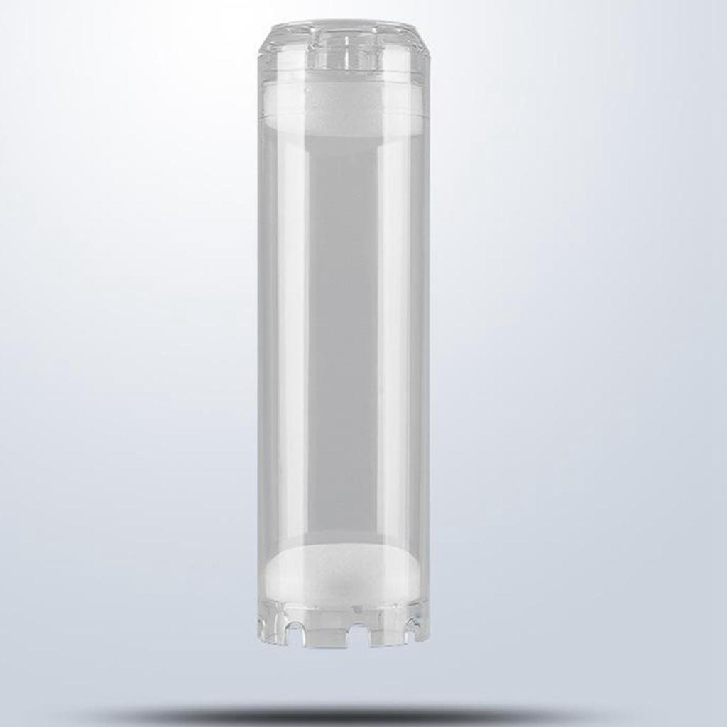 A60P 2X 10-Inch Reusable Empty Clear Cartridge Water Filter Housing Various Media Refillable