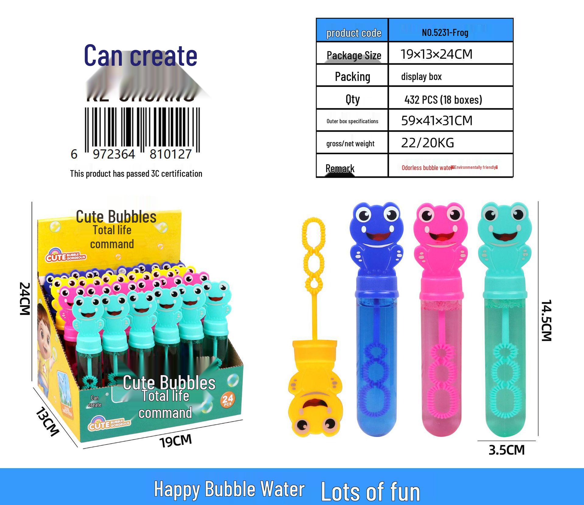 

Can Create 5231 Cartoon Bubble Wand - Yellow Duck Mini Pocket Bubbles for Street & Park