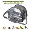 Portable Parrot Carrier Bird Backpack with Perch & Side Window Foldable Small Pet Travel Cage Practical Bird Supplies for Trips