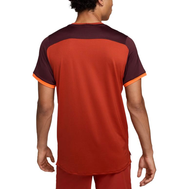 Nike Advantage Comfortable Soft Crew Neck Pullover Versatile Short Sleeve T-Shirt Men Tops Burgundy FD5320-626