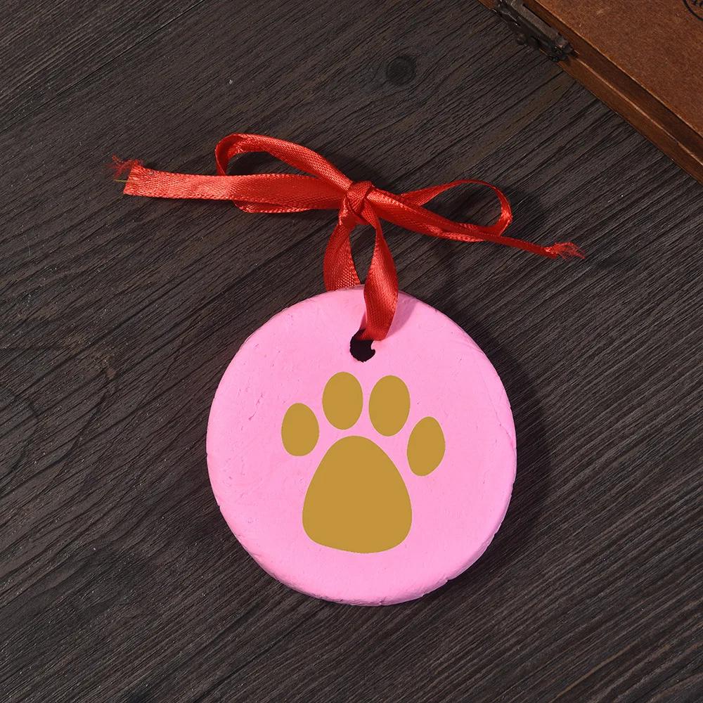 Creative Pet Footprints Impression Clay Kit Diy Paw Prints Tool For Cats And Dogs,pet Footprint Inkpad Pet Memorial Supplies