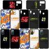 Phone Case for Samsung Galaxy S25 S24 S23 iPhone 16 15 Xiaomi Redmi Note 14 13 12 16E X 11 Pro Max Moto Huawei No4 F1 Number Funda No 4 Supercar Cover