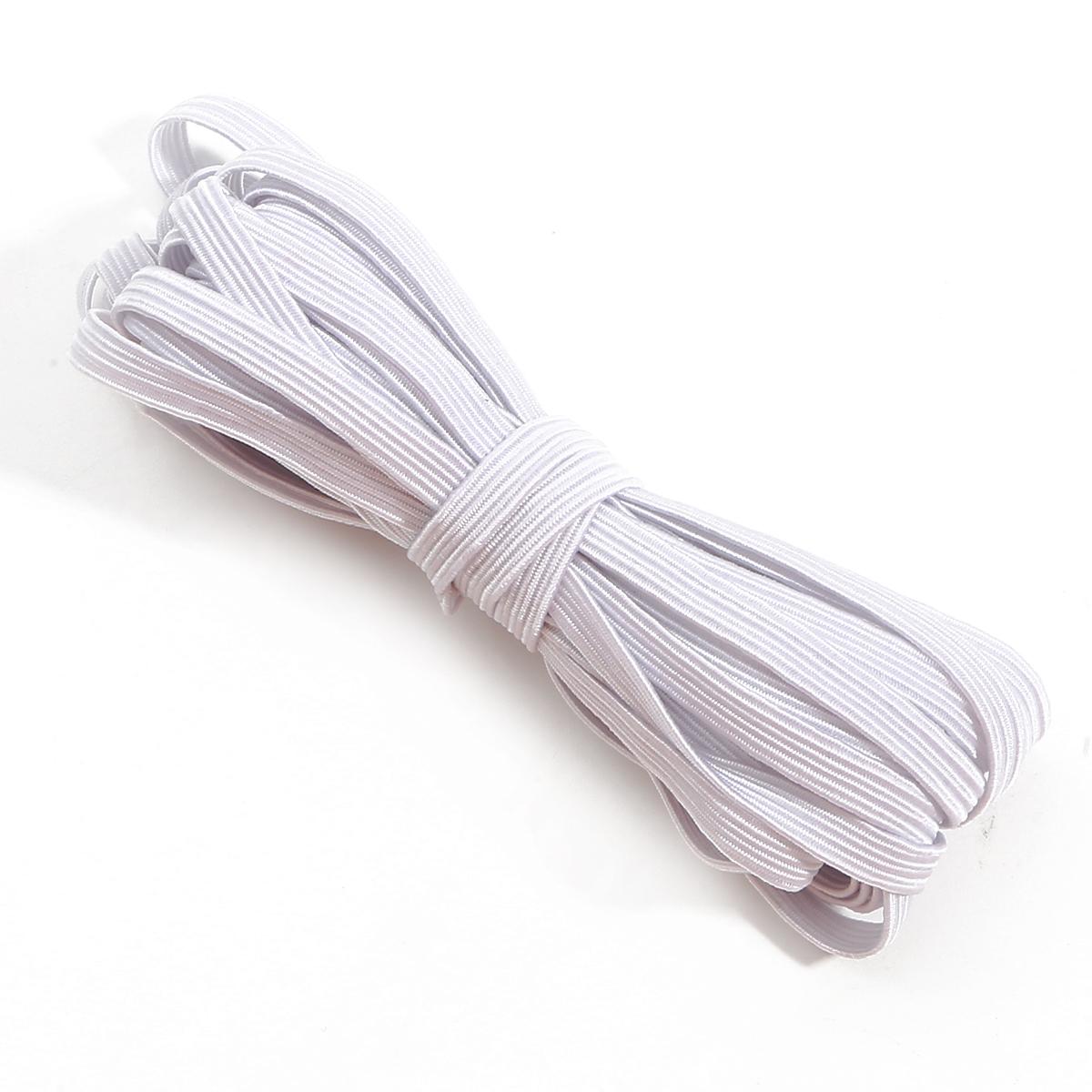 

5 м/пакет, полиэстер, плоская эластичная веревка, одежда для самостоятельного изготовления, резинка для волос, аксессуары для дома 6mm 5M/bag