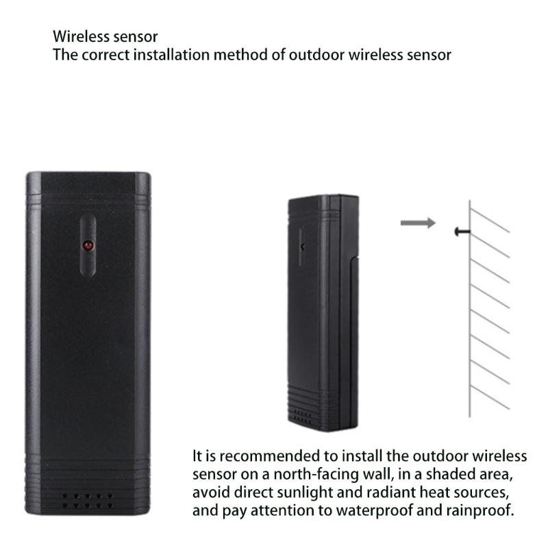 

Digital Wireless Indoor/Outdoor Weather Station Thermometer & Hygrometer Displays Temperature Humidity for w/ Alarm Cloc 1