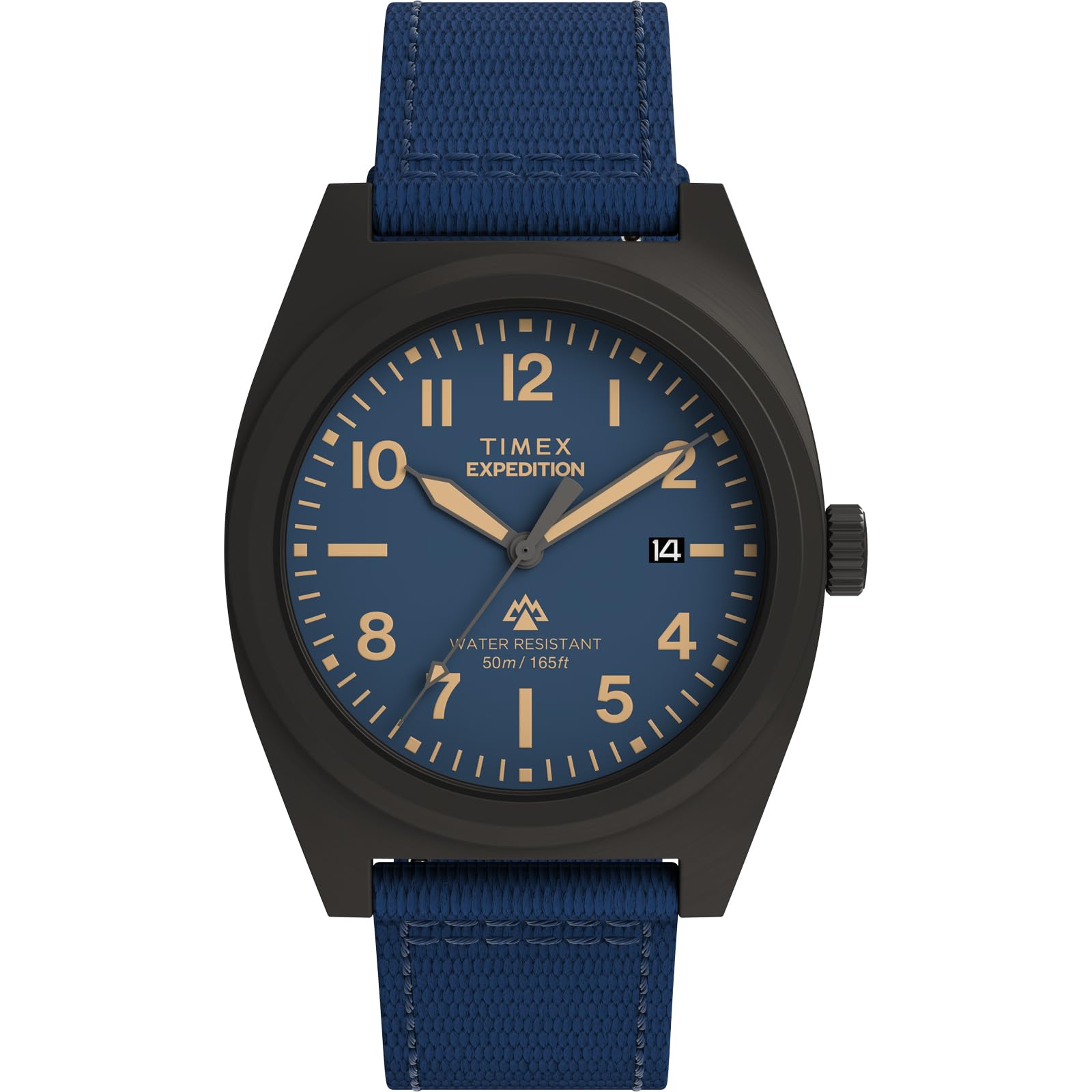 Унисекс Часы Timex Expedition TW2Y18200 Кварцевые 5 ATM Водонепроницаемые Минеральное Стекло Синий Циферблат Латунь [TIMEX] [Б/У] синий