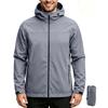 Womens Hooded Hiking Jacket Waterproof Windproof Outdoor Trekking Coat