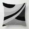 Modern Gray Black Abstract Geometric Cushion Cover Home Decor Pillow Cover Sofa Throw Pillow Cover