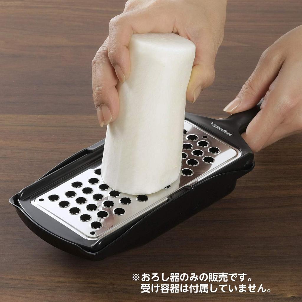 Shimomura Kogyo Antibacterial Verdun Black Stainless Steel Radish Dishwasher Made In Niigata Prefecture Japanese-made Grater, Grater, Safe, VB-609,