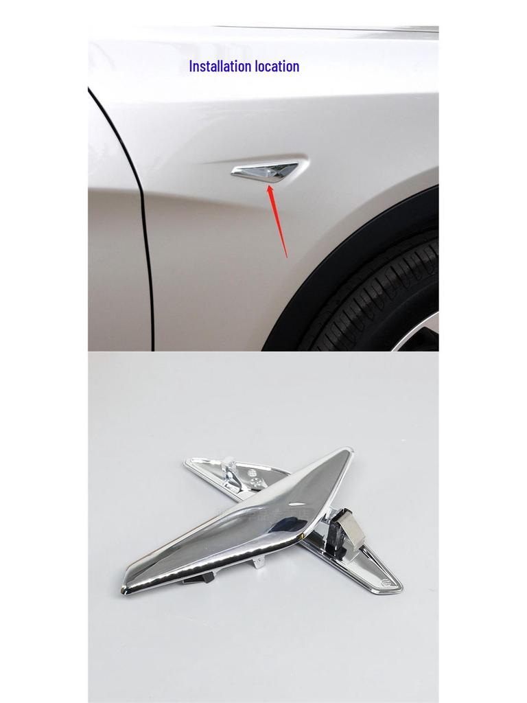 BMW X3/X4 Front Fender Trim: F25/F26 Electroplated Chrome & Decorative Strips